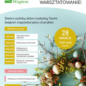 Sensoryczne warsztaty wielkanocne w Galerii Zielone Wzgórze