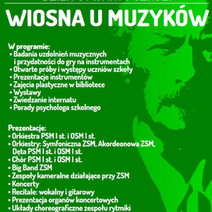Wiosna u muzyków 2026 - Dzień otwarty szkoły na Podleśnej