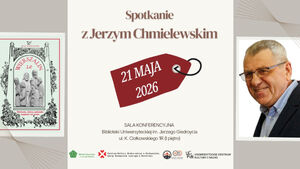 Spotkanie autorskie z Jerzym Chmielewskim, czyli Wierszalin 2.0 w Bibliotece Uniwersyteckiej
