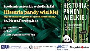 Spotkanie autorskie z dr. Piotrem Parzymiesem na Wydziale Historii UwB