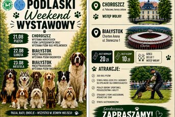 XXI i XXII Międzynarodowa Wystawa Psów Rasowych CACIB Białystok 2026