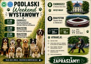 XXI i XXII Międzynarodowa Wystawa Psów Rasowych CACIB Białystok 2026