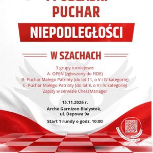 I Podlaski Puchar Niepodległości w Szachach