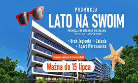 Zaczynamy letnią promocję!  Rabaty nawet do 700zł/m2. 