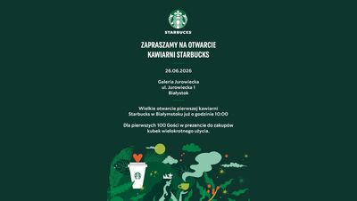 Wielkie otwarcie kawiarni Starbucks w Galerii Jurowieckiej