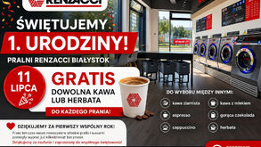 Pralnia Renzacci Białystok świętuje swoje pierwsze urodziny