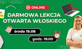 Darmowa lekcja otwarta języka włoskiego