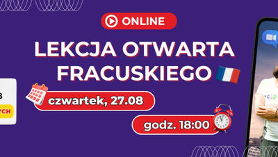 Darmowa lekcja otwarta języka francuskiego