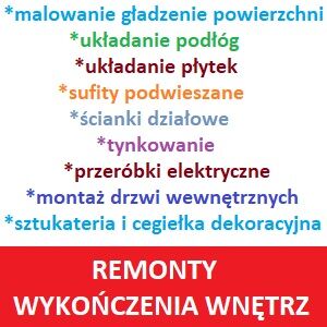 Usługi remontowo-wykończeniowe