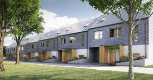 Szeregówki w centrum Białegostoku - ul.Wołyńska - odbiór jeszcze w 2019r.