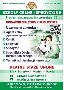REKRUTACJA! SZKOŁY CELNE I SPEDYCYJNE.