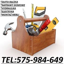 Naprawy domowe, Montaż mebli, Elektryk, Hydraulik,
