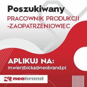 PRACOWNIK PRODUKCJI - ZAOPATRZENIOWIEC: 