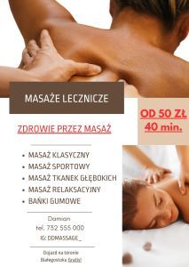 Masaże Lecznicze - Zdrowie przez Masaż