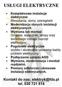 Usługi elektryczne - Białystok, Choroszcz i okolice