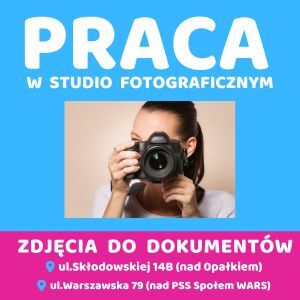 Praca w studiu fotograficznym Białystok