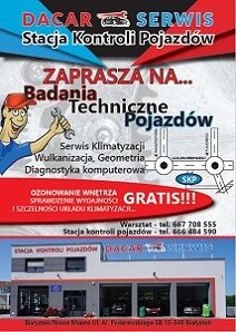 DACAR SERWIS zatrudni DIAGNOSTĘ SAMOCHODOWEGO