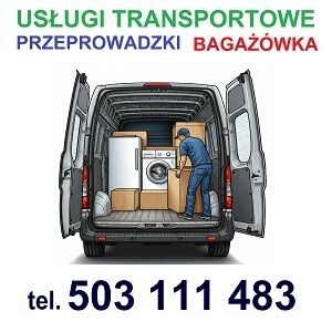 TRANSPORT i PRZEPROWADZKI, USŁUGI TRANSPORTOWE, WYNAJEM BUSA Z KIEROWCĄ tel. 503 111 483