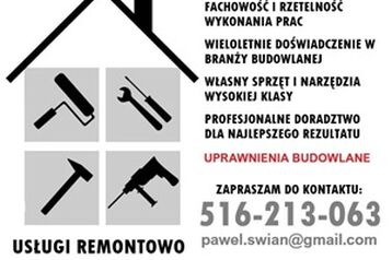 USŁUGI REMONTOWO-BUDOWLANE z uprawnieniami!!!