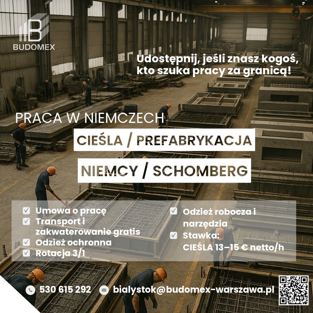 CIEŚLA SZALUNKOWY Praca w Niemczech