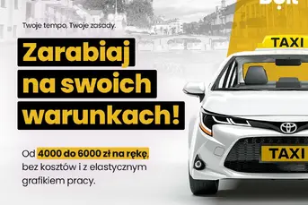 Zatrudnimy na BOLT,FREE NOW,UBER