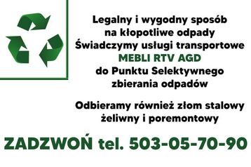 OPRÓŻNIANIE MIESZKAŃ - WYWÓZ GABARYTÓW - WYWÓZ GRUZU - ODBIÓR ZŁOMU