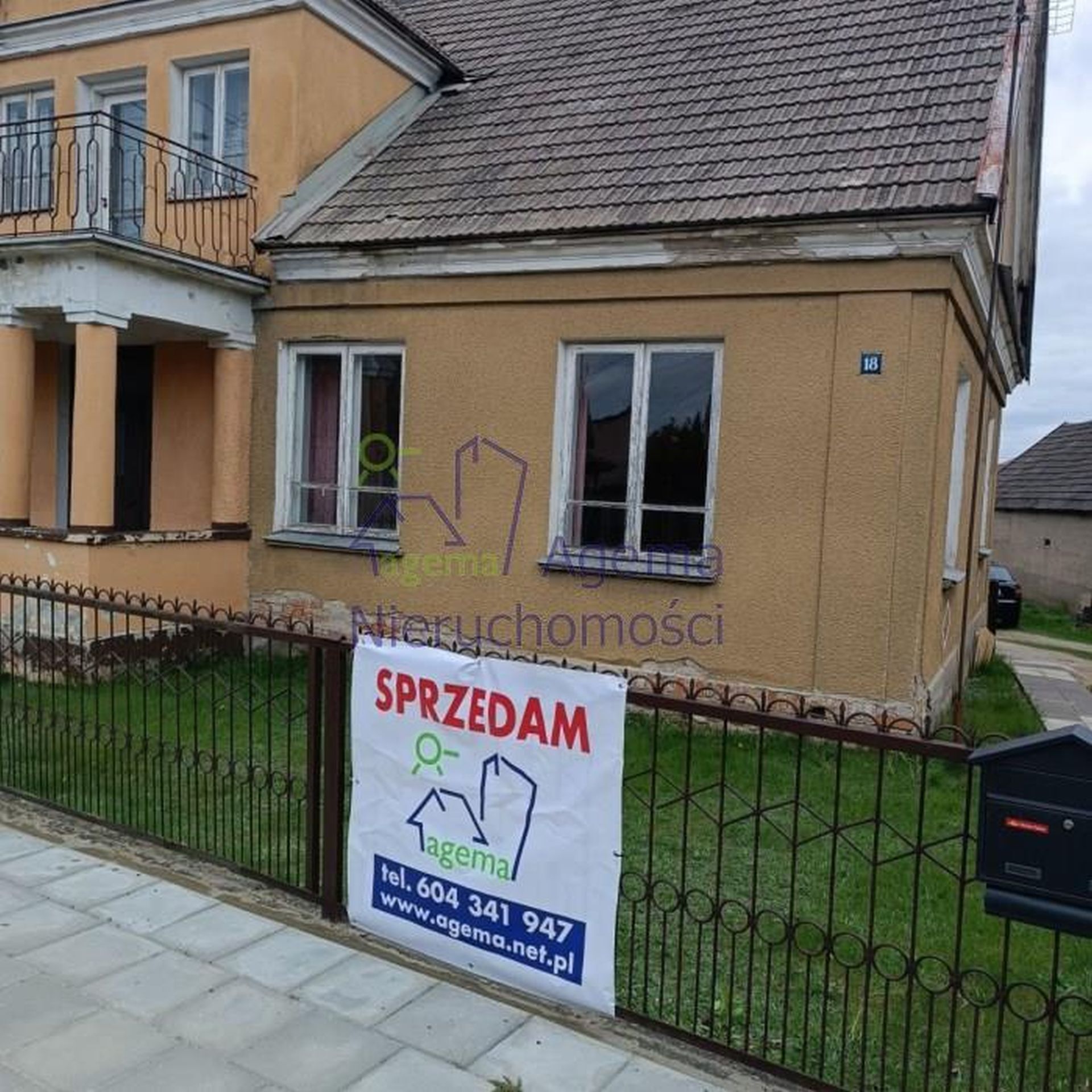 MOŃKI, 1/2 MUROWANEGO DOMU, DZIAŁKA 642m2