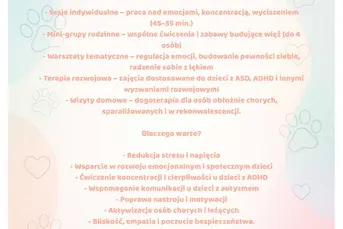 Terapia Zajęciowa | Dogoterapia – Siła Czterech Ła