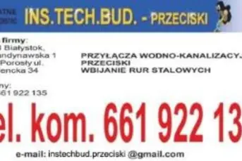 PRZYŁĄCZA WODNO-KANALIZACYHNE , PRZECISKI