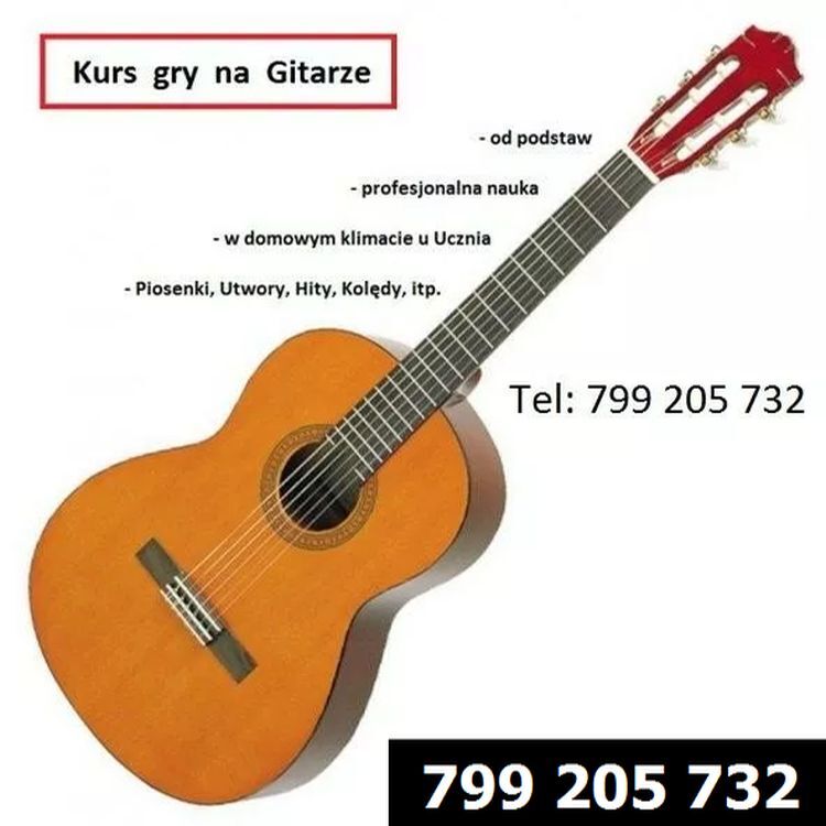 NAUKA GRY na GITARZE lub UKULELE 799-205-732