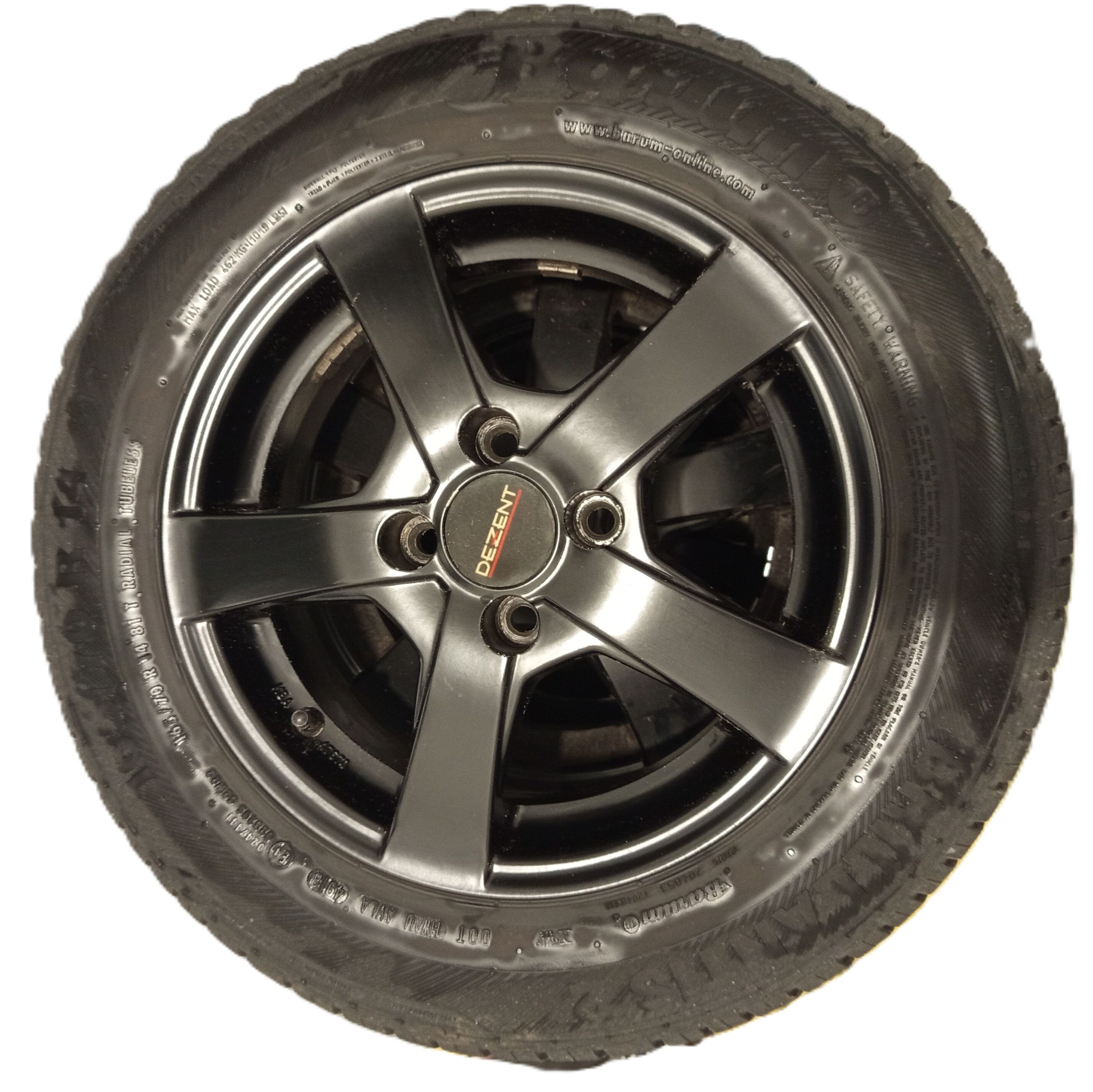 4 alufelgi z oponami Barum Brillantis 165/70 R14