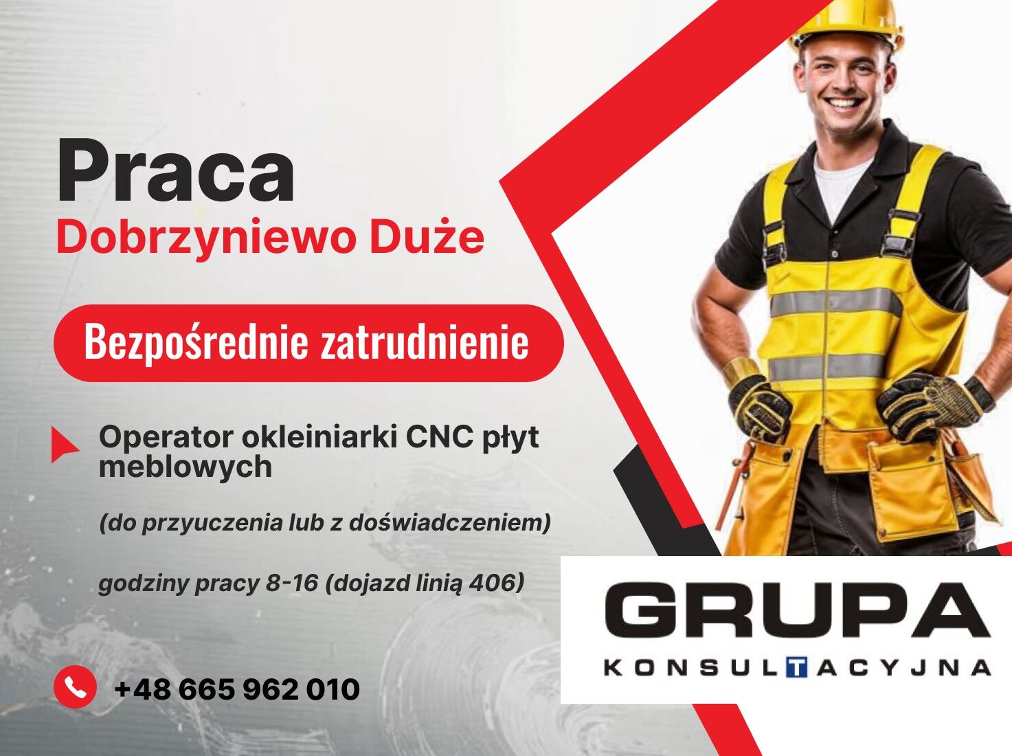 Operator Okleiniarki Płyt Meblowych CNC (do przyuc