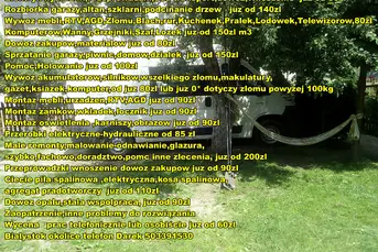 Szybki Wywóz mebli,RTV,AGD,łóżek,złomu,piec,książe