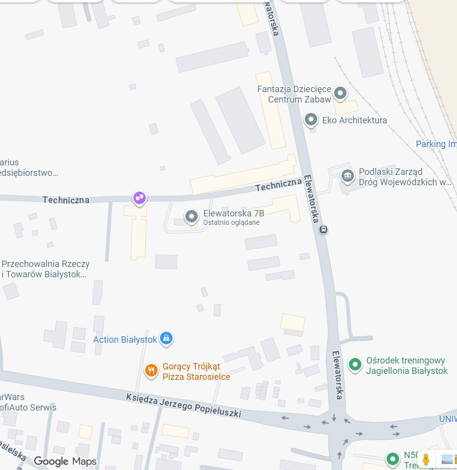 Białystok Elewatorska – Plac Parkingowy TIR 