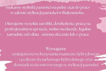 Praca dla stylistki paznokci 