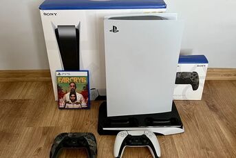 Konsola Ps5, 2pady,  Farcry, podstawka pod konsole