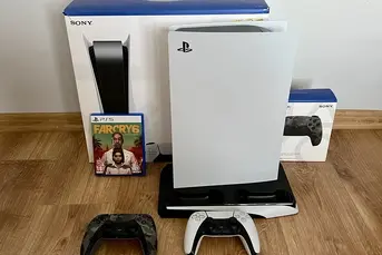 Konsola Ps5, 2pady,  Farcry, podstawka pod konsole