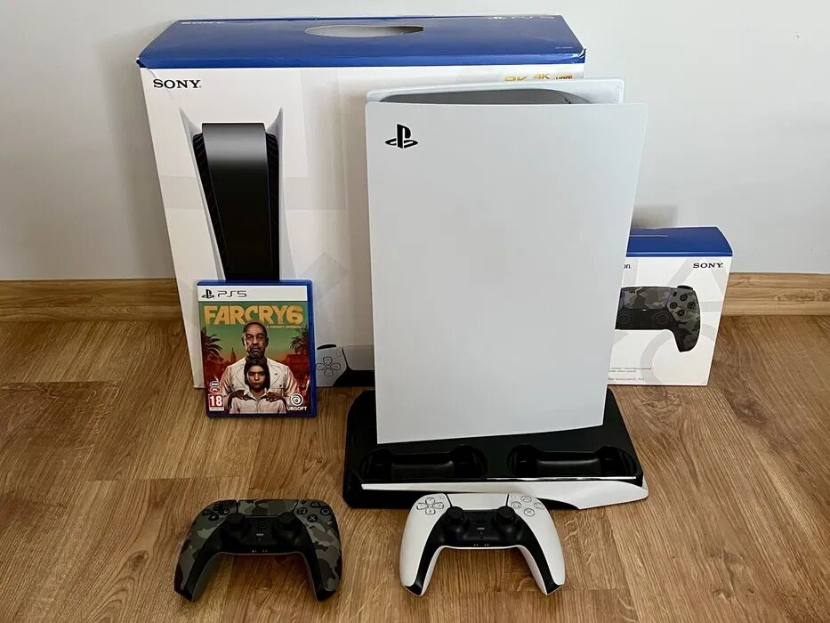 Konsola Ps5, 2pady,  Farcry, podstawka pod konsole