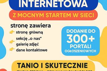 Tania strona internetowa z mocnym startem w sieci