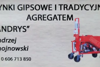 Tynki gipsowe i tradycyjne agregatem.