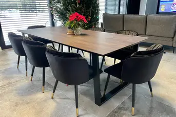 Stół dębowy lity blat 4cm naturalny dąb 