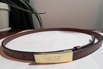 Pasek skórzany Lauren Ralph Lauren