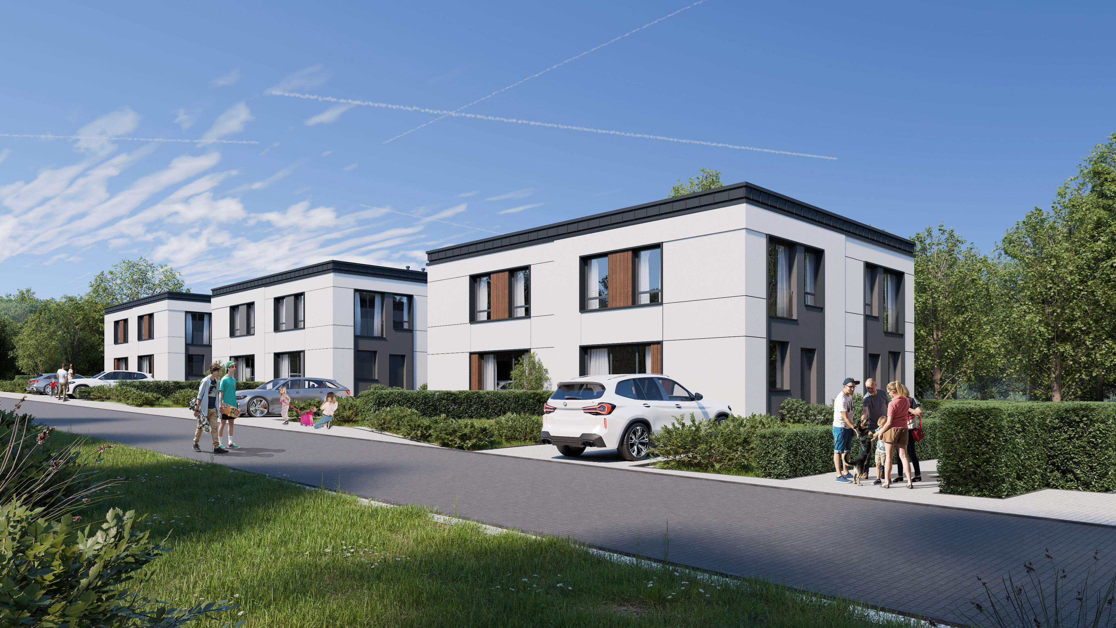 Porosły * ostatnie dwa domy * ul. Wspólna