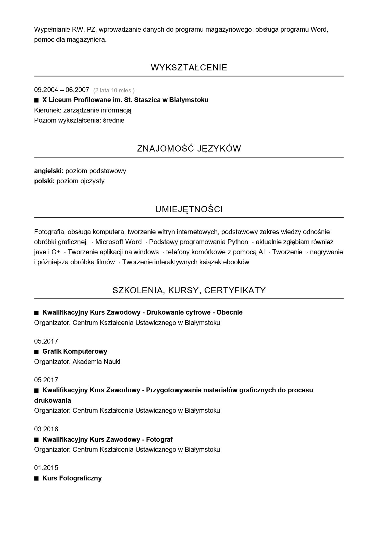 Poszukuję jakiejkolwiek pracy, normalnej bądź zdalnej