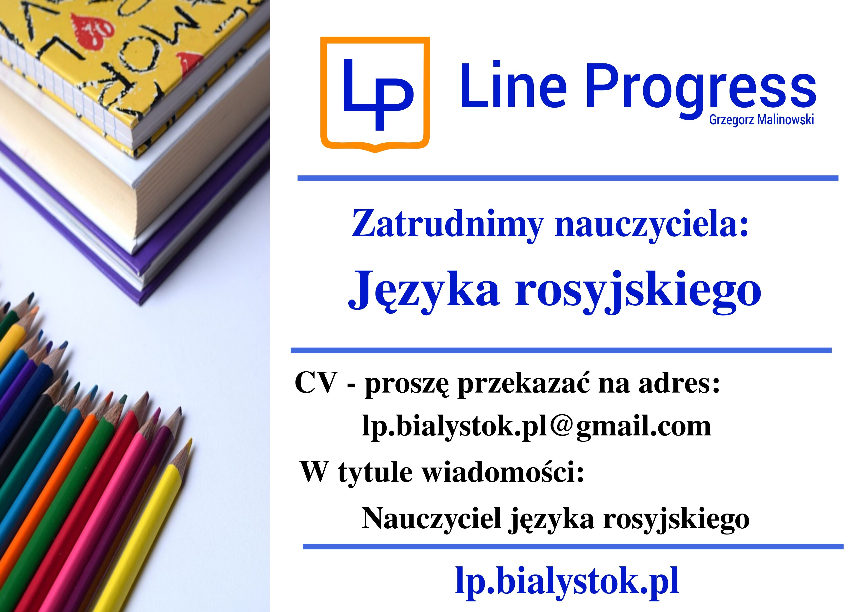 Zatrudnię Nauczyciela Jezyka rosyjskiego