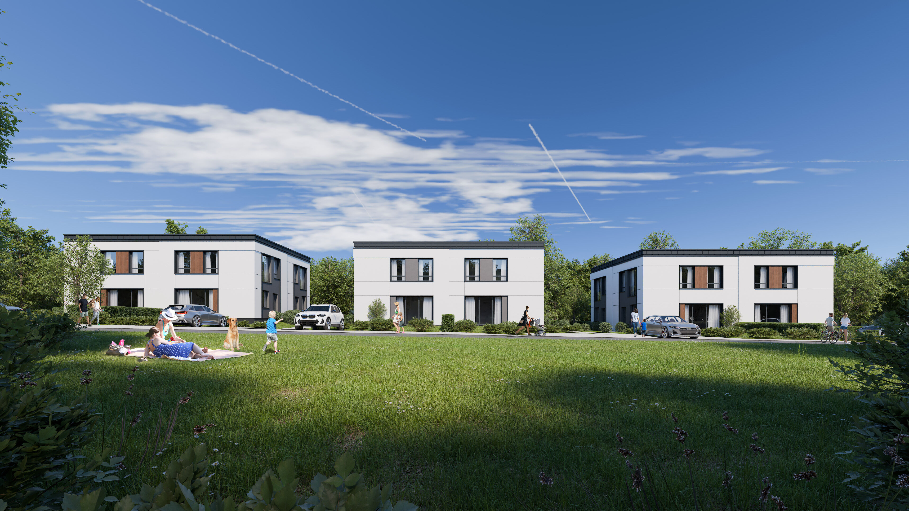 Porosły * ostatnie dwa domy * ul. Wspólna