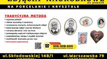Zdjęcia nagrobkowe na pomnik na porcelanie krysztale Białystok Podlaskie 