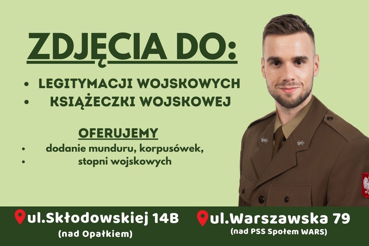 Zdjęcia do legitymacji i książeczki wojskowej  TAP Białystok Podlaskie 