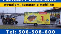 Reklama mobilna wynajem przyczep reklamowych Białystok Podlasie reklama kampanie