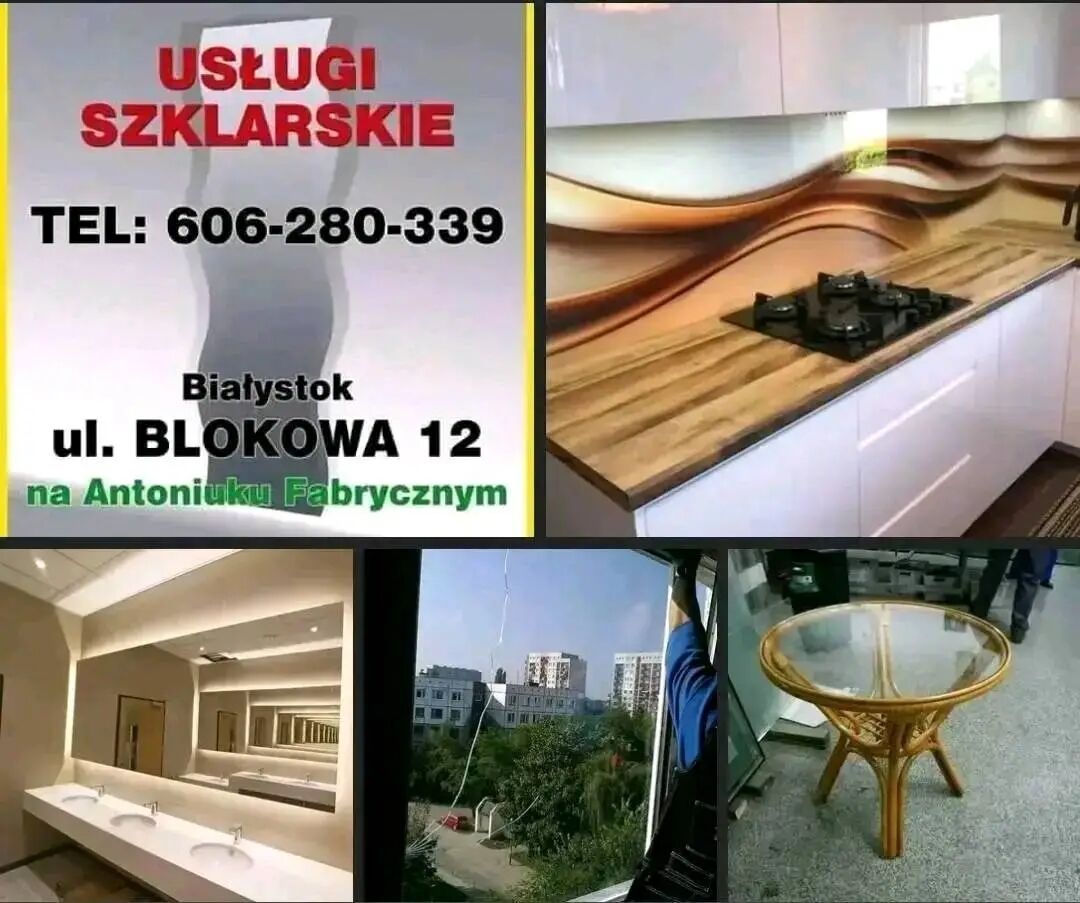 Szklarz Zakład Szklarski Usługi Szklarskie 